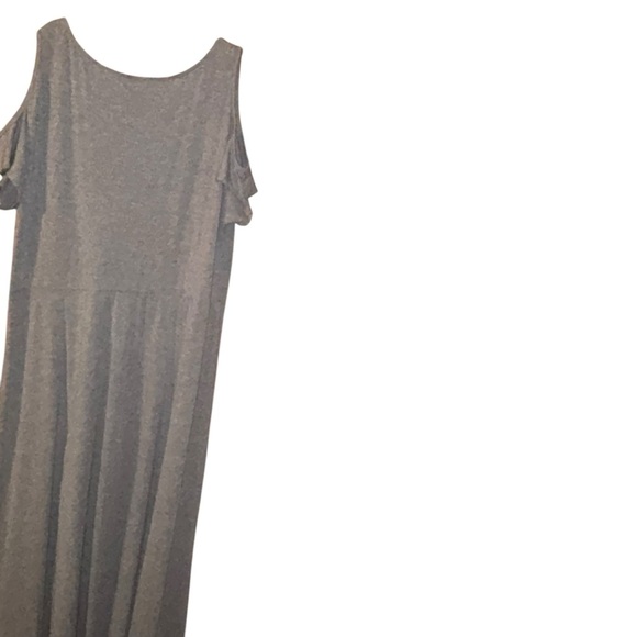 Torrid gray cold shoulder long maxi dress grey plus size 2X XXL - Picture 4 of 6